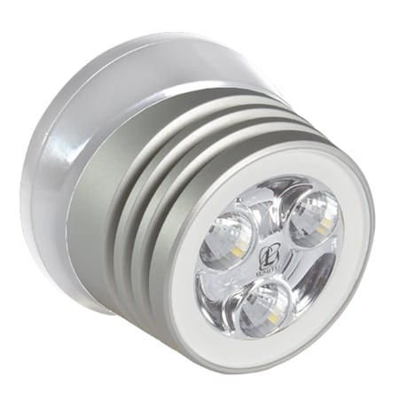 Zephyr LED Spreader/Deck Light-Brushed White Base-White Non-Dimming